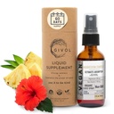 Komplex hořčíku - Magnesium Biglycinát, Citrát a Taurate Liquid Spray 300mg w / Syrový vitamin C pro podporu serenity, Dekomprese těla - Hibiscus & Ananas Flavor 60ml (2oz)