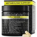 Formulace Factory Metabolismus Booster - Melt Mode Přírodní termogenní podpora s Glucomannan, L- karnitin & Green Tea Extract - Pokročilá satiety & Energy - 120 Kapsle, 2 Měsíční dodávky