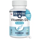 FREEDA Vitamin D3-5000 IU - Doplněk k čisté potenci Kosher tablety - zdraví kostí a svalů, absorpce vápníku, imunitní podpora pro muže a ženy * - 250 Počet