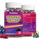 2 balení Quercetin Gummies 1200MG, Quercetin Gummies s bromelainem, zinek vitamin C, imunitní systém Vegan Gummy pro dospělé a děti, 120 Vegan
