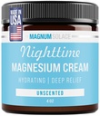 Magnum Solace Magnesium Motion - Hydratační noční krém Aplikovat na nohy, paže nebo hrudník - Topical Chlorid USA Made and Safe for Kids (Nevoňavý)