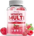Sugar- Free Womens Multivitamin Gummies - Vysoká absorpce Multivitamin pro ženy Gummy s Omega33, Astaxanthin, vápník, železo, vitamin A, C, D3, K2, E, B6, B12 - Podporuje pleť, vlasy, energie, imunitní