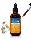 Herb Pharm Certified Organic Valerian Root Liquid Extract for Relaxation and Restful Sleep, Organic Cane Alkohol, 4 Ounce