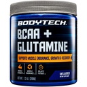 BodyTech BCAA + glutamin prášek s vitaminem C, L glutamin & Více, Základní Pre Workout nebo Post Workout Amino Acids for Men & Women, Neochucené, 7.3 Oz, 30 Služení