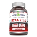 Amazing Fackas BCAA 2: 1: 1 1000 Mg Per Serving CLAND124; Kapsle CLAND124; Branched Chain Amino Acids Appendix CLAND124; Non- GMO CLAND124; Gluten- Free CLAND124; Made in USA (1 balení, 500 Počet)