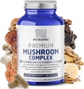 Premium Houby Complex Kapsle - Lví hříva doplněk Wellness Formule s krůtí ocas, Shiitake, Cordyceps, Reishi, Chaga, Maitake - Imunitní podpora Houby Bylinné doplňky - 60