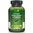 Irwin Naturals Aloe & Triphala Active Cleanse + Probiotika - 60 Tekuté Softgels - Natural Digestive Support - Gentle, Effective Detox + Eliminace 2- Part Colon Care - Nourish + Balance