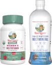 MaryRuth 's Multivitamine Gummies for Women (Strawberry) & Liquid Nighttime Multimineral (Ananas) Osvědčený projekt čistých štítků ® Označováno 124; USDA Organic & Vegan I124; Beauty, Bedtime Rutine, & Celkově zdraví