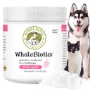 Wholistic Pet Organics WholeBiotics - Daily Dog Probiotics for Digestive Health Support & Imunitary Boost - 9 Strany - Prebiotika & Probiotika pro psy a kočky - Gut Health for Dogs - 1 Oz - 28 Scoops