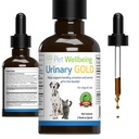 Pet Wellbeing Urinary Gold for Cats - Vet- Percentated Multi- Herb Podpora močových cest - Feline Blinder Health & Urinary System Wellness - holistic Cat Supplement - Liquid Formule 2 oz (59ml)