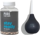 Pure for men Stay Ready Fiber Supplement (120 Ct) + Bum Bulb Anální Douche Kit