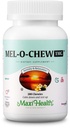 Maxi Health 1mg Melatonin Chewables - Dospělí a děti Melatonin k povzbuzení přirozeného spánku - Non-Habit Forming Kosher Sleep Supplement s Enzymaxem pro Fast- acting podporu (200 jednotek)