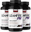 Síla faktor LeanFire PM, hubnutí pilulky pro ženy a muže, spalovač tuků a přes noc hubnutí pilulky spalovat tuk, zvýšit metabolismus, a zlepšit spánek pro neuvěřitelné výsledky, 60 Počet (balení 3)