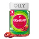 OLLY Metabolismus Gumové kroužky, Metabolismus a Cellular Energy Chewable Supplement, * Apple Cider ocet, vitamín B12, Pikolinát chromitý, Apple ochucený, 60 Day Supply - 60 Počet