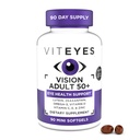 Viteyes Vision for ages 50 Plus for Eye Health, Vision Support, Aging Eyes, Lutein, Zeaxanthin, Omega33, Zinek, Vitamín C, Vitamíny D, Vitamíny E, Eye Doctor Trusted, Vyrobeno v USA, 90 Ct