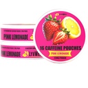 LyvWel 72mg Caffeine Energy Pouches CLAS124; Nootropní Focus & Neuro Support CLAS124; 3- Pack s 16 Pouches Per Can CLAS124; Tobacco-Free, Nicotine-Free, Quick Energy Solution (3 Pack, Pink Lemonade)