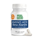 FeelGood Superfoods Beta- Alanine Kapsle - Amino Acid Pre Workout Dodatek - 3200mg Beta- Alanine per Service - Muscle Endurance & Workout Performance Support - Vysoká absorpce - 30 Služeb