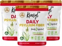 Konsyl Daily Psylium Fiber, 3 Pack, 360g Gusset Bag, Gluten Free, Non GMO, Keto Friendly, Neochucené, Snadná míchání Fiber
