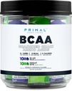 Primal BCAA Variety Pack, Blue Raspberry + Great Ape Green Apple Ochucené (20 Stickpacks) - 7G BCAA per Serving, Branched Chain Amino Acids