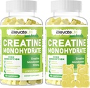 ElevateLife Creatine Monohydrát Žvýkačky 5g pro muže Ženy - Cukr zdarma Žvýkací doplněk. 180 Lemon