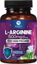 L- Arginin Complex - Extra Strength Nitric Oxide Booster Supplement - Premium Energy Blend for Natural Heart Health & Muscle Support - Non- GMO, Made for Men & Women, Bottled USA - 60 Kapsle