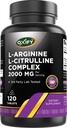 Oxify L- Arginin L- Citrulline Complex 2000 mg Per Serving CLAS124; 120 Tablet CLAS124; Gluten- Free, Non- GMO CLAS124; dodatek vyrobený v USA