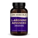 Dr. Mercola L- Arginine Advanced, 30 Servingů (90 kapslí), 1000 mg per Serving, Dietní dodatek, Podporuje výrobu energie, Non- GMO