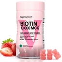 Biotin Gummies pro růst vlasů 10000mcg - Vegan Biotin Vitamíny podporuje zdravé vlasy, kůže a nehty, Vlasy Vitamin Gummy pro ženy a muže - Non- GMO, Žvýkací doplněk