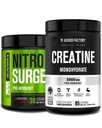 Jacked Factory Nitrofresh Pre- cvičení v Black Cherry & Creatine Monohydrát pro muže a ženy