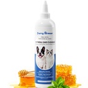 Itch Relief Ušní čistič pro psy a kočky Přírodní jemný vzorec s Manuka Med & Zelený čaj - Triple Botanické mytí pro infekci a kvašení Prevence, PH Vyvážená Ne-Sting 8.45 oz