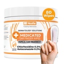 Nootie Medicated Uar Finger Wipes with Chlorhexidin for Dogs, Gentle Dog Ear Cleaning Wipes for Itchy, Citsitive Uars - Helps Remove Wax, Dirt Buildup, & Odor 80 Wipes - Made in USA