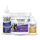 Zymox Enzymatic Ušní ubrousky, Ušní Cleanser, & Otic Plus Ušní roztok Hydrokortizon Free for Dogs and Cats - Product Bundle - for Dirty, Waxy, Smradlavé uši a Soothe Ušní infekce