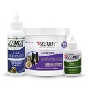 PET KING BRANDS ZYMOX Enzymatické Ušní ubrousky, Ušní Cleanser, & Otic Ušní roztok pro psy a kočky - Product Bundle - for Dirty, Waxy, Smradlavé uši a Soothe Uar Infekce, 100 ct, 4 oz a 1.25 oz