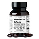 Santa Cruz Paleo Vitamin K2 + D3 Softgels, Denní dodatek s organickým olivovým olejem, Zahrnuje vitamín K1 a dvě formy K2, podporuje srdce a zdraví kostí, gluten zdarma, cukr zdarma, Paleo, Keto, 60 Počet