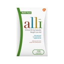 alli Weight Loss Diet Pills, Orlistat 60 mg Kapsle, Non Prescription Weight Loss Aid, 120 Count Refill Pack