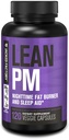 Jacked Factory Lean PM Night Time Fat Burner, Sleep Aid Supplement, & Appetite Suppressant pro muže a ženy - 120 stimulant- Free Veggie hubnutí pilulky