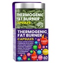 Thermogenní spalování tuků Kapsle - hubnutí pilulky pro ženy a muže, Appetite Conpressant, Metabolismus Booster - Zelený čaj, kávový extrakt, Garcinia Cambogia - Dietní pilulky pro hubnutí - 60 Kapsle