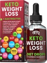 Keto hubnutí dietní kapky, přírodní appetite conpressant, spalovač tuků pro ženy a muže s jablečným moštem, Green Coffee Bean Extract, Skořice, Cayenne Pepper metabolismus Booster