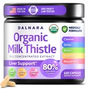 Tloušťka mléko Kapsle 120 Počítá, Premium Bylinné Játra Support Formule, Non- GMO a Third- Party Testováno, Podporuje přírodní detox, Čištění a opravy