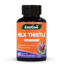 Mléko Thistle Dodatek, 60 Kapsle, Příplatek pro podporu jater, Vegan, Non- GMO