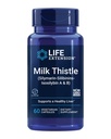 Life Extension Milk Thistle, silymarin, silibininy, isosilybin A & B, Dodává Full- Spectrum Milk Thistle výhody pro zdraví jater, Non- GMO, gluten- free, Vegetariánské, 60 Kapsle