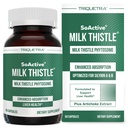 SoActive ® Mléko Thistle: 10X Effective Mléko Thistle Phytosome, Optimalizováno pro esenciální bioaktivní Silybin A & B Plus Bilear ® Artigue Extract & Bile Enhancer - Podpora jater 124; 60 Služeb
