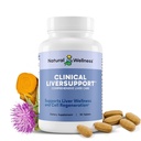 Natural Wellness Clinical Jatra Support - Fyzikálně-aplikované mléko Thistle & Curcumin Směs pro detox, opravy a zdravé funkce jater - 12 Výkonné přísady, Maximální absorpce