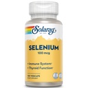 Solaray Selen 100 mcg, Zdravý imunitní systém, funkce štítné žlázy a antioxidační podpora, Vegan, Laboratoř ověřené, 60- Day Garantované, 100 Služeb, 100 VegCaps