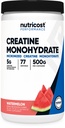 Nutricost Creatin Monohydrát Powder (Meloun vodní, 500 Gram) - Mikronizovaný Creatin dodatek - Vegan, Non- GMO, gluten zdarma