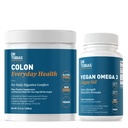 Dr. Tobias Colon Everyday Health & Vegan Omega 3 Algae Oil - Digestive Wellness and Daily Health Support with Psyllium Husk and DHA EPA Omega 3s, Vegan, Non- GMO