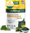 Sunlit Nejlepší Spirulina Powder Organic USDA - chlorofyl, rychlá absorpce, blue- Green Spirulina Řasy, Syrový Vegan Protein - Non- GMO, gluten Free Superfood Energy, Gut, Imunitative Supplement - 8 Oz