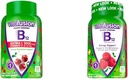 Vitafuze Vitamin B12 Gummy Vitamíny pro podporu metabolismu energie, Třešňový a Malinový Ochucený, America číslo 1 Značka, 90 a 60 Počet